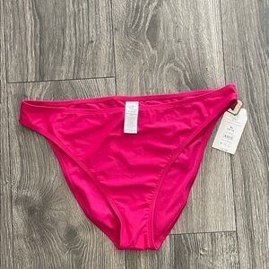 TIME AND TRU Fuchsia Bikini Bottom Size L